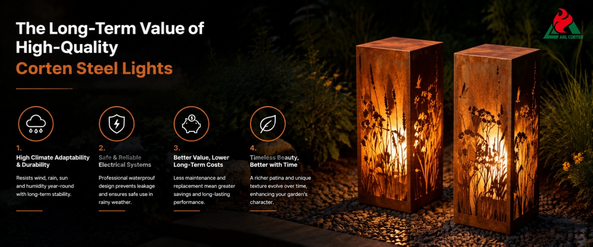 The Long-Term Investment Value of High-Quality Corten Steel Lights